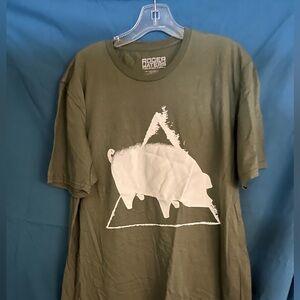 Olive Green Graphic T-Shirt